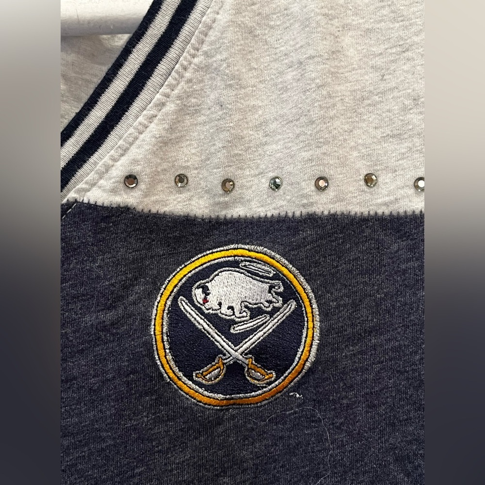 Buffalo Sabres Hockey Varsity T-Shirt (Size S) - Picture 2 of 4